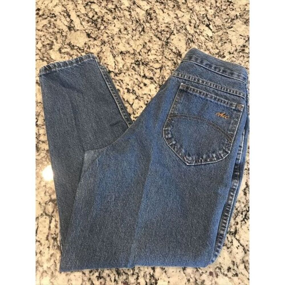 Vintage Chic Women's 90s Mom‎ High Waist Jeans Tapered Leg 14 Petite Made In USA